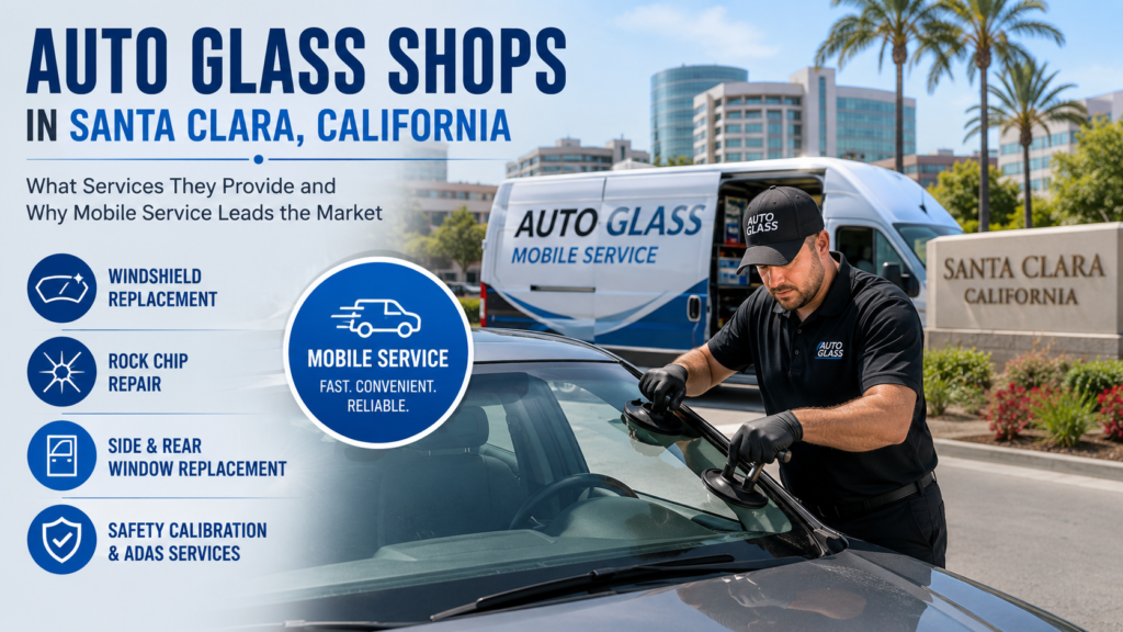 Auto Glass Shops in Santa Clara, California: What Services They Provide and Why Mobile Service Leads the Market